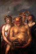 Jacob Jordaens Silenus and Bacchantes. oil painting reproduction